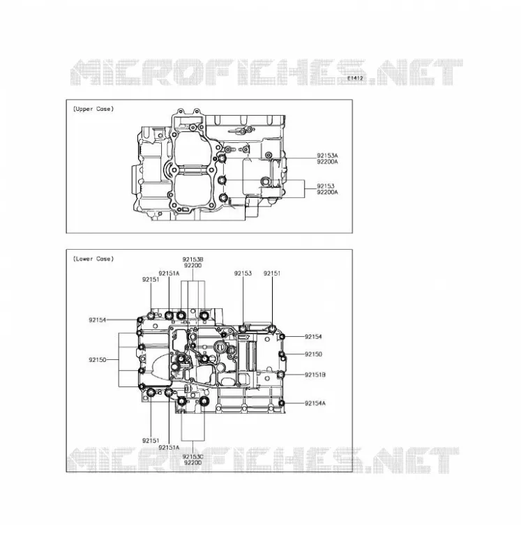 CRANKCASE BOLT Kawasaki MOTOS 650 2017 NINJA 650 ABS  EX650KHF