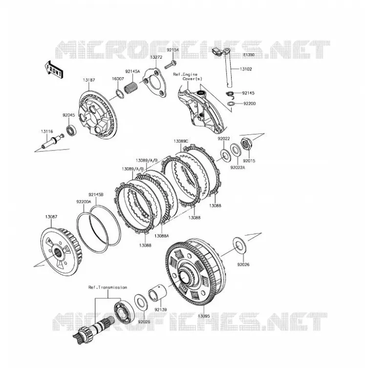 CLUTCH Kawasaki MOTOS 650 2017 NINJA 650 ABS  EX650KHFA