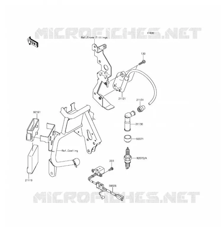 IGNITION SYSTEM Kawasaki MOTOS 650 2016 KLR650  KL650EGF
