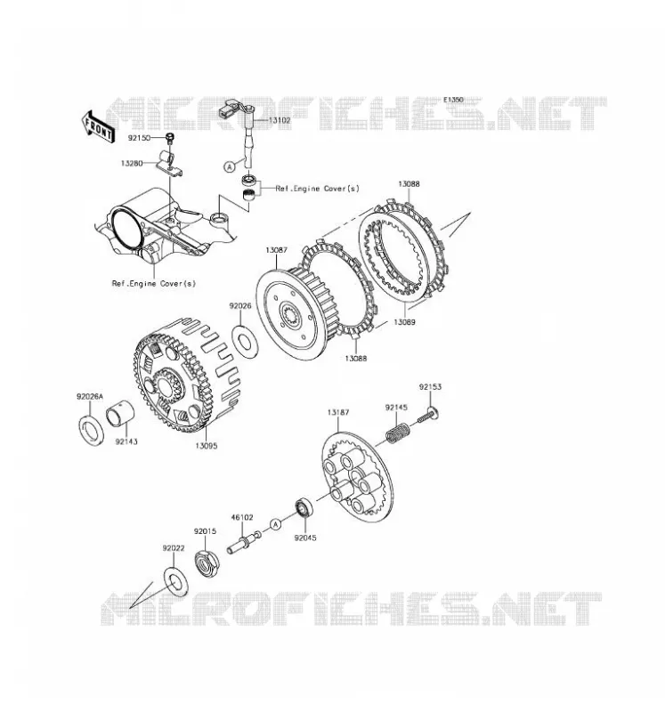 CLUTCH Kawasaki MOTOS 650 2016 KLR650  KL650EGF