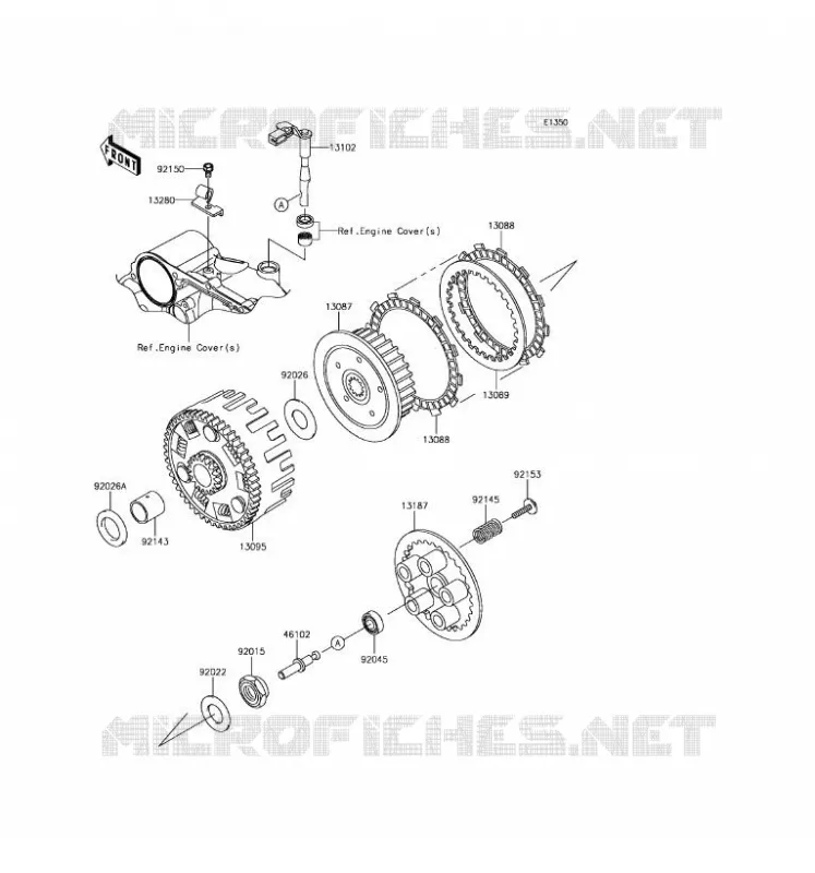 CLUTCH Kawasaki MOTOS 650 2017 KLR650  KL650EHF