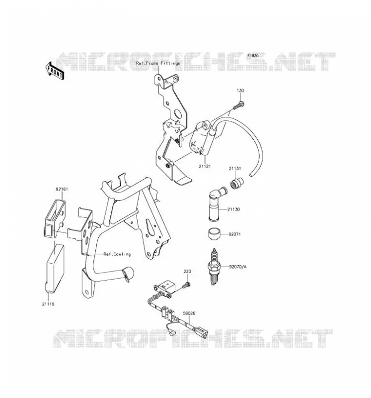 IGNITION SYSTEM Kawasaki MOTOS 650 2017 KLR650  KL650EHF
