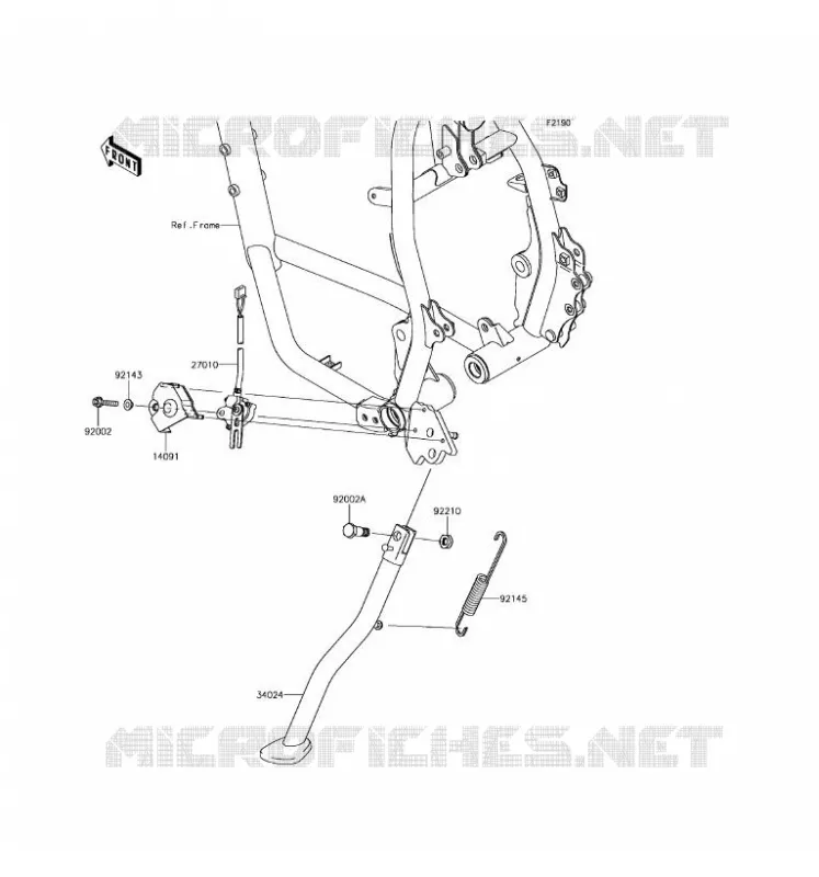 STAND Kawasaki MOTOS 650 2017 KLR650  KL650EHF