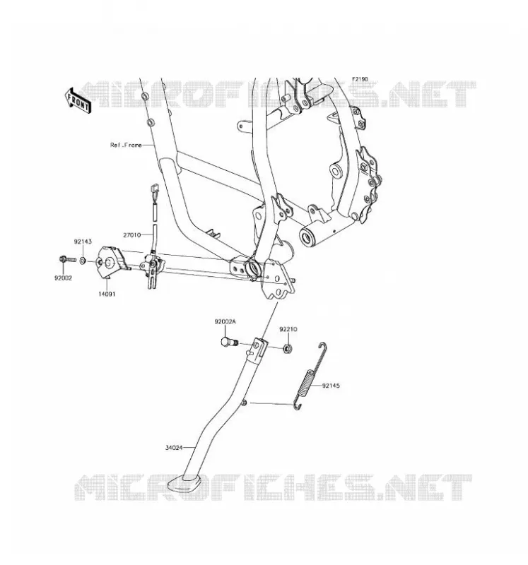 STAND Kawasaki MOTOS 650 2017 KLR650  KL650EHF