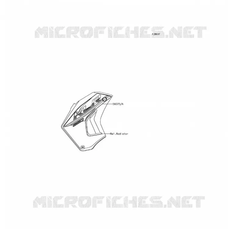 STICKER(GRAY) Kawasaki MOTOS 650 2017 KLR650  KL650EHF