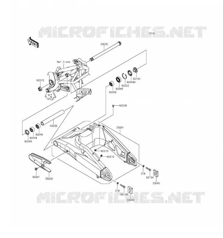 SWINGARM Kawasaki MOTOS 650 2016 VERSYS 650  KLE650EGF