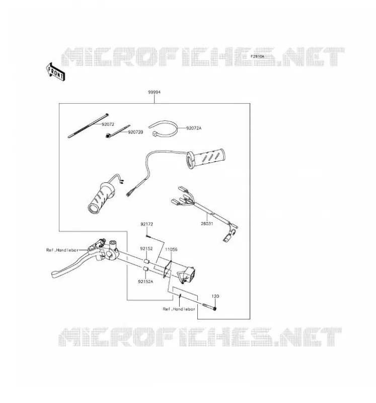 ACCESSORY (POIGNEES CHAUFFANTES) Kawasaki MOTOS 650 2016 VERSYS 650  KLE650EGF