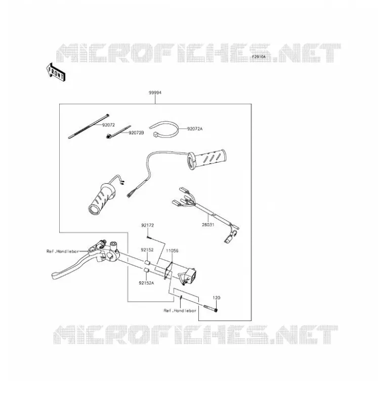 ACCESSORY (POIGNEES CHAUFFANTES) Kawasaki MOTOS 650 2016 VERSYS 650  KLE650EGF
