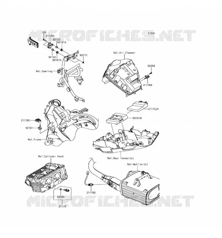 FUEL INJECTION Kawasaki MOTOS 650 2017 VERSYS 650 ABS  KLE650FHF