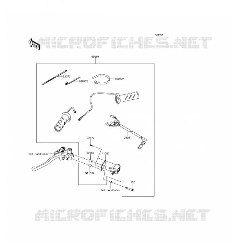 ACCESSORY (POIGNEES CHAUFFANTES) Kawasaki MOTOS 650 2017 VERSYS 650 ABS  KLE650FHFA