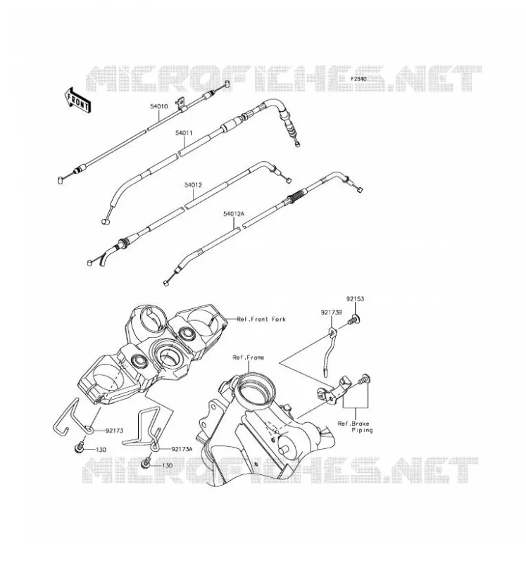 CABLES Kawasaki MOTOS 650 2017 VERSYS 650 ABS  KLE650FHFA