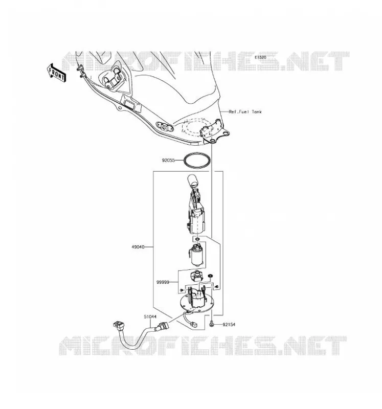 FUEL PUMP Kawasaki MOTOS 650 2017 VERSYS 650 ABS  KLE650FHFA