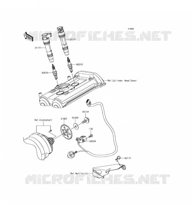 IGNITION SYSTEM Kawasaki MOTOS 650 2017 VERSYS 650 ABS  KLE650FHFA