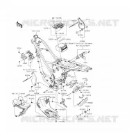 FRAME PARTS (COUVERTURE) voor Kawasaki D-TRACKER 2016