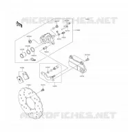 REAR BRAKE voor Kawasaki D-TRACKER 2016
