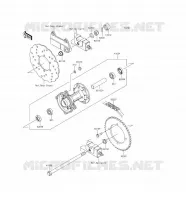 REAR HUB voor Kawasaki D-TRACKER 2016