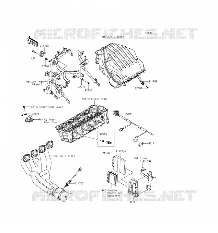 FUEL INJECTION Kawasaki MOTOS 1000 2016 VERSYS 1000  KLZ1000BGF