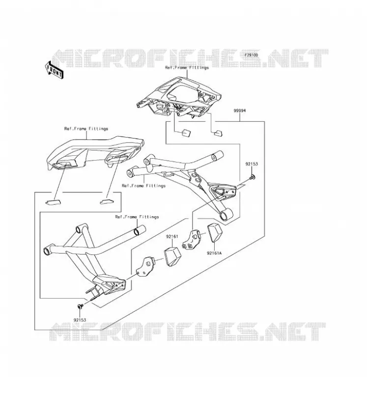 ACCESSORY(Bag Fitting Kit) Kawasaki MOTOS 1000 2017 VERSYS 1000  KLZ1000BHF
