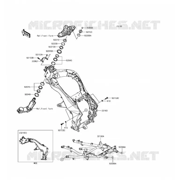 CHASSIS Kawasaki MOTOS 1000 2017 VERSYS 1000  KLZ1000BHF