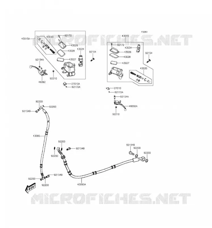 MASTER CYLINDER Kawasaki SCOOTER 300 2016 J300  SC300AGFA