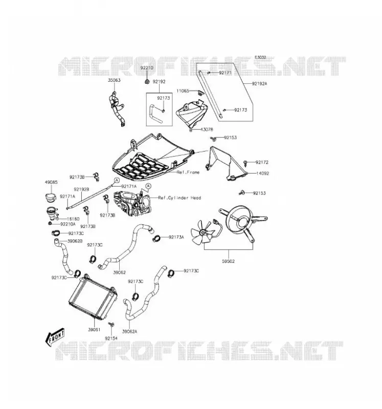 RADIATOR Kawasaki SCOOTER 300 2016 J300 ABS  SC300BGFA