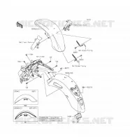 FENDER voor Kawasaki VULCAN 1700 VOYAGER ABS 2016