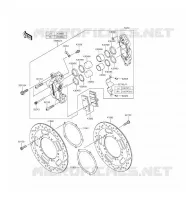 FRONT BRAKE voor Kawasaki VULCAN 1700 VOYAGER ABS 2016