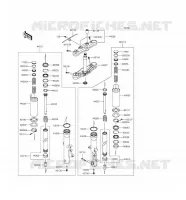FRONT FORK voor Kawasaki VULCAN 1700 VOYAGER ABS 2016
