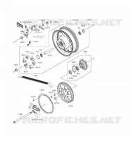 REAR HUB voor Kawasaki VULCAN 1700 VOYAGER ABS 2016