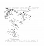 SUSPENSION   SHOCK ABSORBER voor Kawasaki VULCAN 1700 VOYAGER ABS 2016