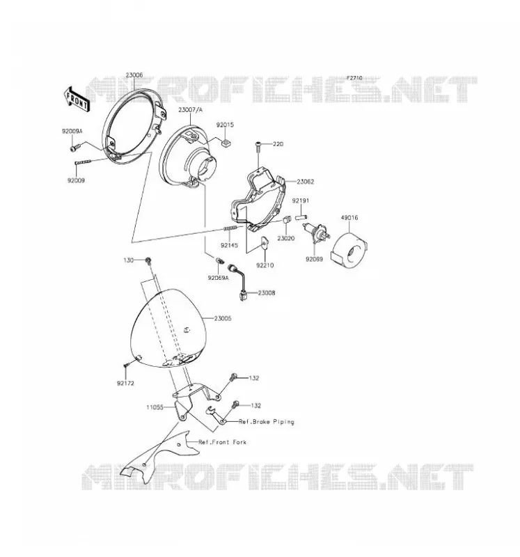 LENS(S) Kawasaki MOTOS 1700 2016 VULCAN 1700 NOMAD ABS  VN1700DGF