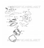 CYLINDER HEAD COVER voor Kawasaki VULCAN 900 CLASSIC 2016