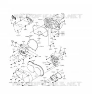 ENGINE COVERS voor Kawasaki VULCAN 900 CLASSIC 2016