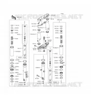 FRONT FORK voor Kawasaki VULCAN 900 CLASSIC 2016