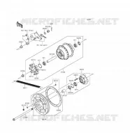 REAR HUB voor Kawasaki VULCAN 900 CLASSIC 2016