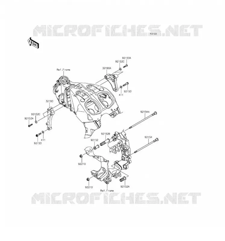 ENGINE MOUNT Kawasaki MOTOS 1400 2016 CONCOURS 14 ABS  ZG1400EGF