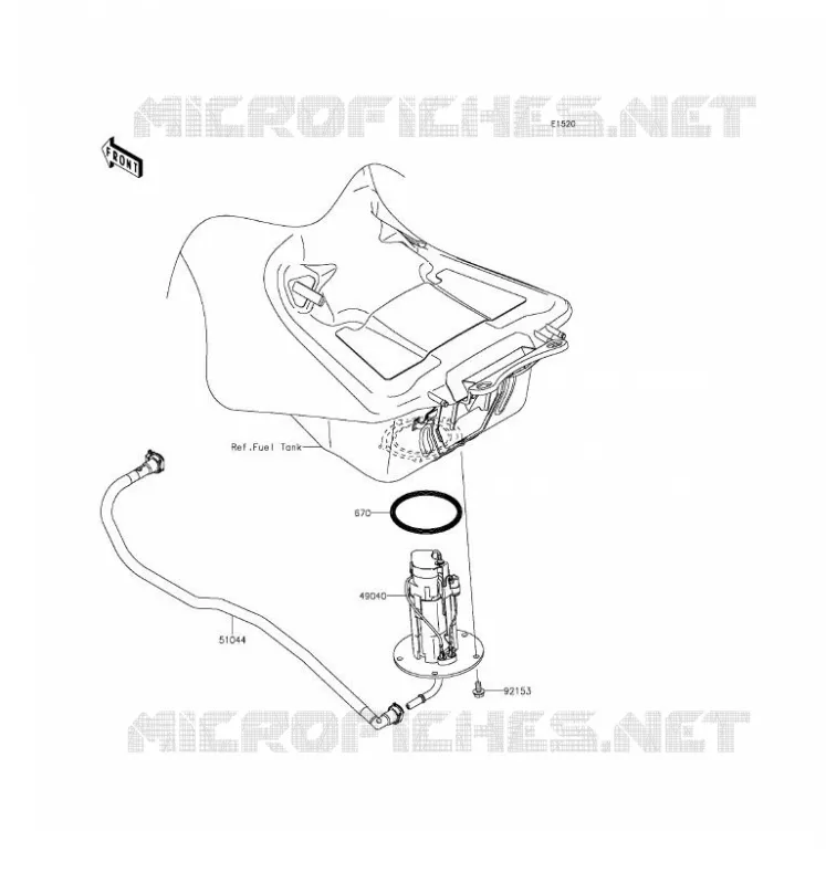 FUEL PUMP Kawasaki MOTOS 1400 2016 CONCOURS 14 ABS  ZG1400EGF