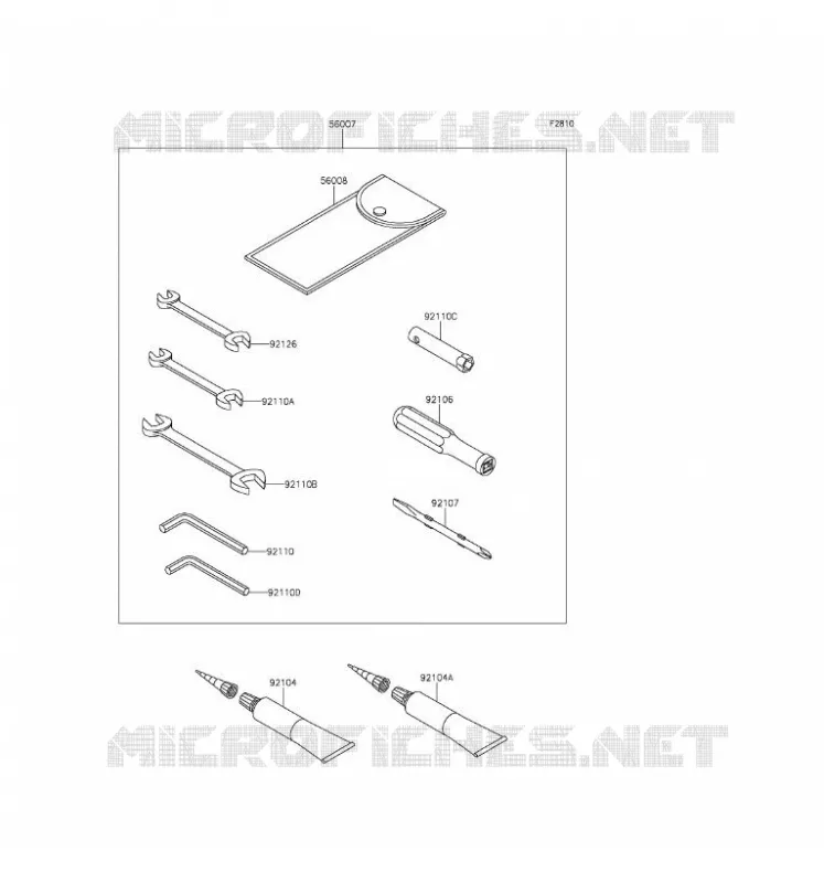 TOOL Kawasaki MOTOS 1400 2016 1400GTR ABS  ZG1400EGF