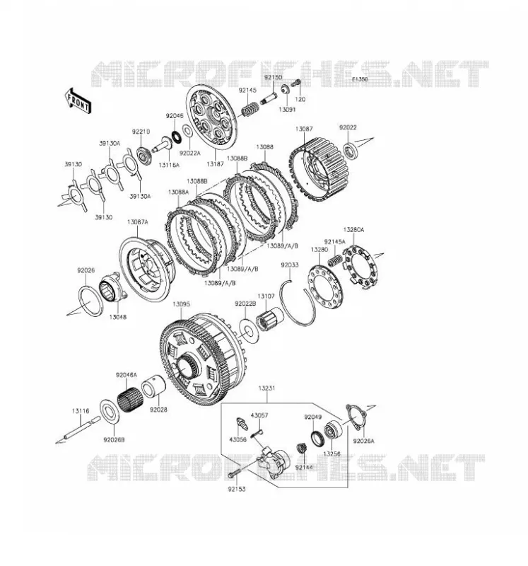 CLUTCH Kawasaki MOTOS 1400 2017 CONCOURS 14 ABS  ZG1400EHF