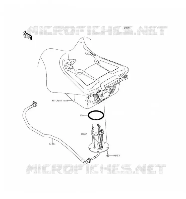 FUEL PUMP Kawasaki MOTOS 1400 2017 CONCOURS 14 ABS  ZG1400EHF