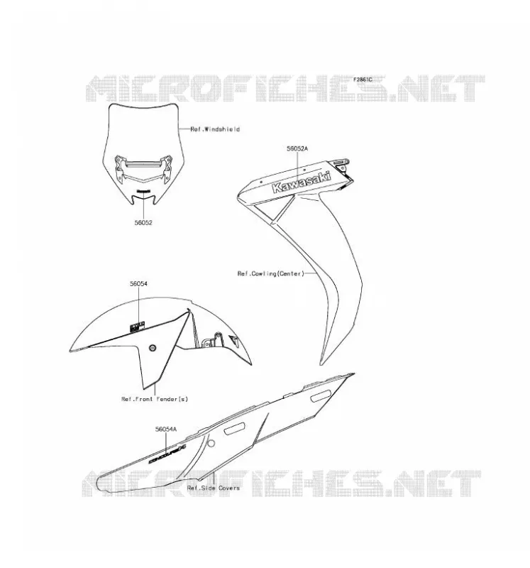 STICKER(BLEU) Kawasaki MOTOS 1400 2017 CONCOURS 14 ABS  ZG1400EHF