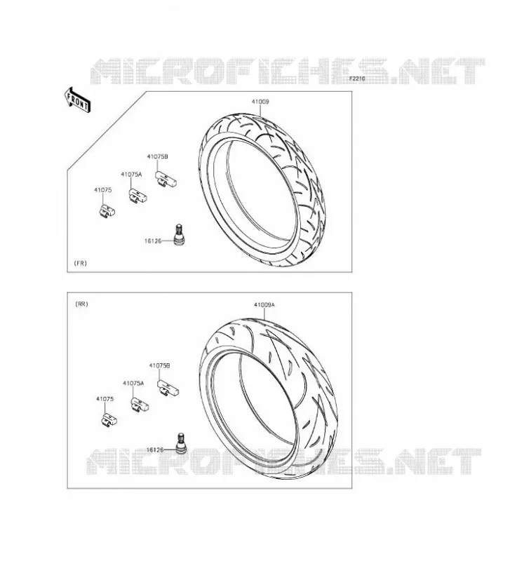 TIRES Kawasaki MOTOS 1000 2016 Z1000  ZR1000FGF