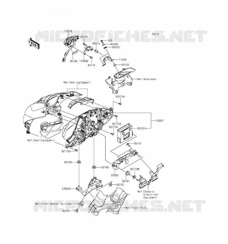 LENS(S) Kawasaki MOTOS 1000 2016 Z1000 ABS  ZR1000GGF
