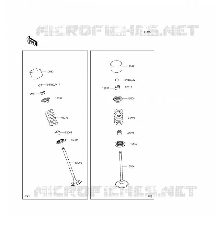 VALVE Kawasaki MOTOS 1000 2017 Z1000  ZR1000HHF