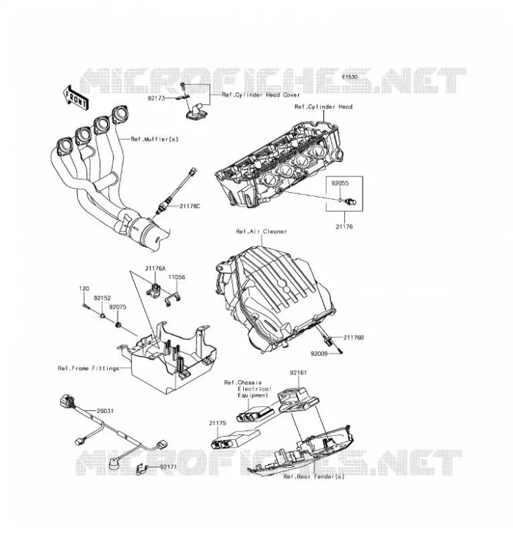 FUEL INJECTION Kawasaki MOTOS 1000 2017 Z1000  ZR1000HHF