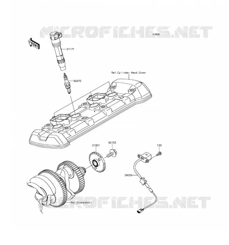 IGNITION SYSTEM Kawasaki MOTOS 1000 2017 Z1000  ZR1000HHF