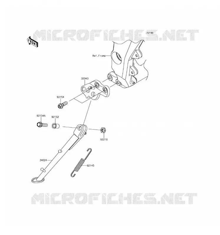 STAND Kawasaki MOTOS 1000 2017 Z1000  ZR1000HHF