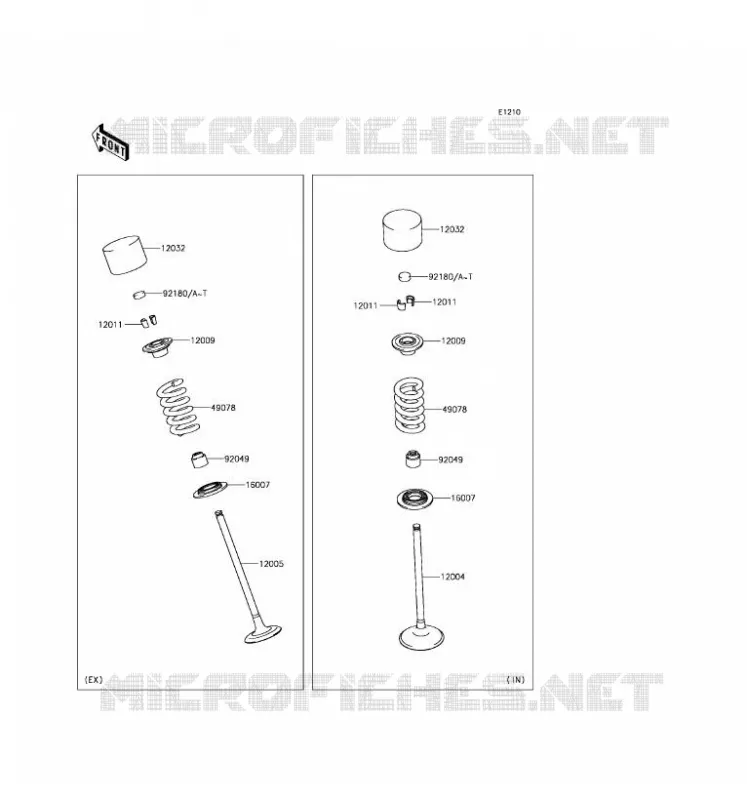 VALVE Kawasaki MOTOS 1000 2017 Z1000  ZR1000HHF
