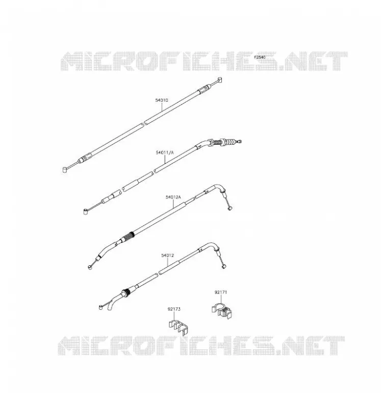 CABLES Kawasaki MOTOS 800 2016 Z800  ZR800AGF