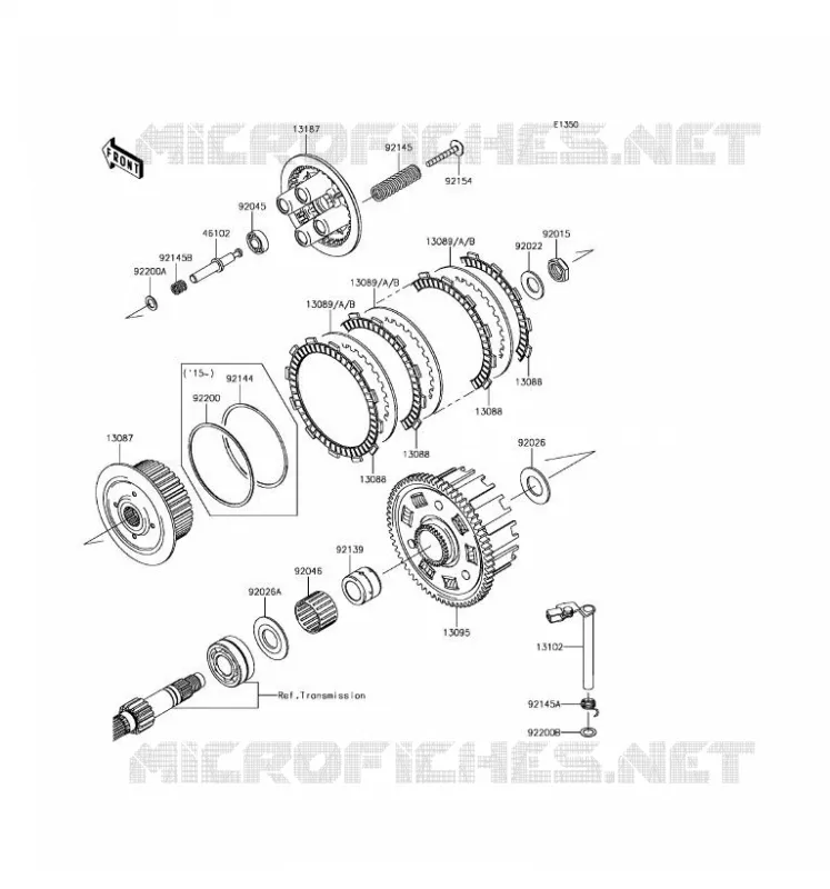 CLUTCH Kawasaki MOTOS 800 2016 Z800 ABS  ZR800BGF